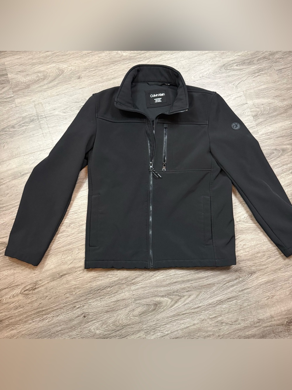 Calvin Klein Black Softshell Performance Jacket - Picture 3 of 15